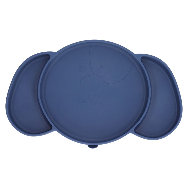 Kids Divided Plates Safe Silicone Foldable Prevent Slipping Toddler Suction