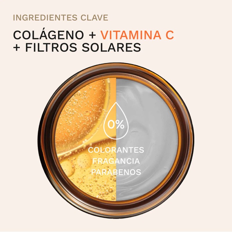 Crema Facial Aclarante Vitamina Colágeno Filtros Solares 60ml Collagenic
