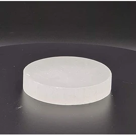 Selenite Charging Round Disk Crystal Charging Plate Selenite Slice Charging Plate Charge Crystals (7 cm)