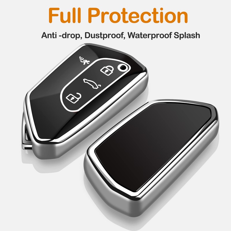 Sindeda - Funda para llavero con llavero, suave y protección