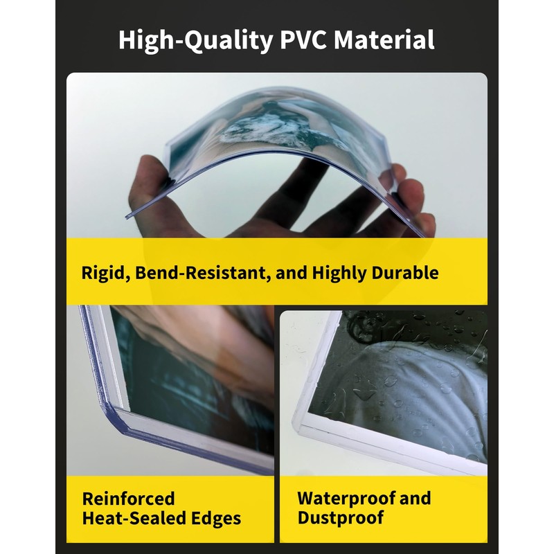 HYARUAT 4x6 Toploader - Durable Hard Plastic Sleeves, Sheet Protectors