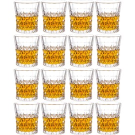JAIEF 1.7 Oz Shot Glasses Heavy Base Shot Glass, Crystal Cordial Glasses (Set of 16)