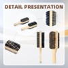 Flylin Paquete de 2 cepillos para barba hombres, Bambú Mango