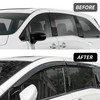 Kyannkara Rain Guards Side Window Visor Vent Outside Mount, 4PCS