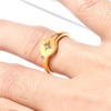 ALRNBY 18K Gold Plated Rings for Women 316L Stainless Stell