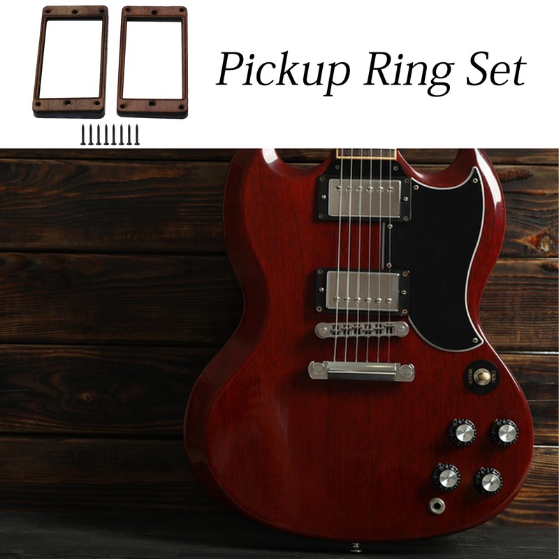 Walmine Rosewood Pickup Mounting Ring Guitar Frame Mounting Ring with
