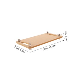 LALAFINA Portable Clay Wedging Board Lightweight Wooden Mat for Sculpting Kneading and Rolling Clay for Pottery Artists and Craft Enthusiasts