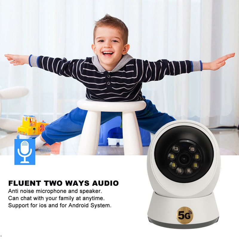 Home Security Camera 1080P WiFi PTZ Camera with 360 Degree