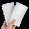 MILEQEE Door Bumpers - Clear, Sheets of 128, Small Soft