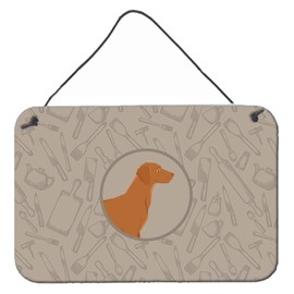 Caroline's Treasures Vizsla in The Kitchen Door Hanging Prints Wall-Decor, Multicolor