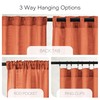 Terracotta Sheer Curtains 84 Inches Long - Boho Curtain for