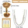 Kinktons Boho Curtain Holdbacks & Cotton Rope Tiebacks Set of