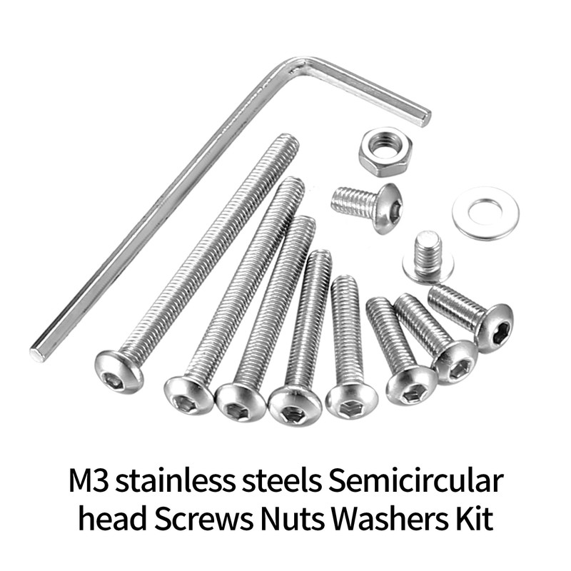 1050 Pcs M3 Screws Kit, M3 Machine Screws and Nuts