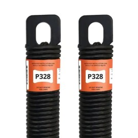 Easy Fix Hardware (P328) 28 in. Plug-End Extension Spring (0.244 in. No. 3 Wire) | Fix and Replace Garage Door Plug End Extension Springs Hardware Repair (1 Pair)