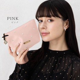 Mari Claire mcg1001 Women's Pouch, Cute, Accessory Case, Makeup Pouch, Multi-Pouch, Cosmetic Pouch, Gift, Mini Pouch, Pink