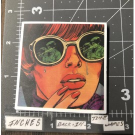 Heartbroken Crying Girl Adult Humor Laptop Guitar Decal Sticker B8V