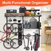 NouraVita Heavy Duty Garage Shelving, Wall Mounted Sports Equipment Organizer