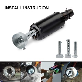 TOTMOX 1 x 35 mm universal motorcycle exhaust silencer DB killer exhaust silencer 35 mm - silver
