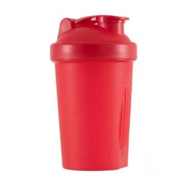 CHNLML Protein Shaker Bottle 400ML/16Oz w. Shaker Ball for Protein Shake, Shaker Bottle with Mixing Ball, Leak-Proof, BPA-Free, for Gym, Workout, Juice Mixer (Red/Red, 16Oz-400ML-1Bottle)