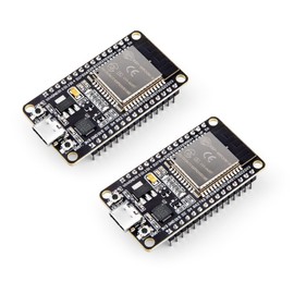 ELEGOO ESP32 2pcs ESP-WROOM-32 Development Board, USB Tyce-C, 2.4GHz Dual Mode WiFi+Bluetooth Dual Core Microcontroller for Arduino IDE, Support AP/STA/AP+STA, CP2102 Serial Chip