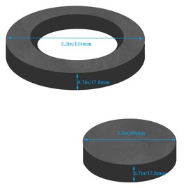 Wall Hung Toilet Gasket Z1200-NEOSEAL-GSKT-4, Z1210-57 4" Bonded Neo Seal Closet Gasket Kit, Fits Rear Discharge Toilet, Rear Outlet Toilet, Rear Flush Toilets