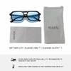 WDZAYXC Stylish Rectangular Sunglasses for Men and Women, UV Protection,