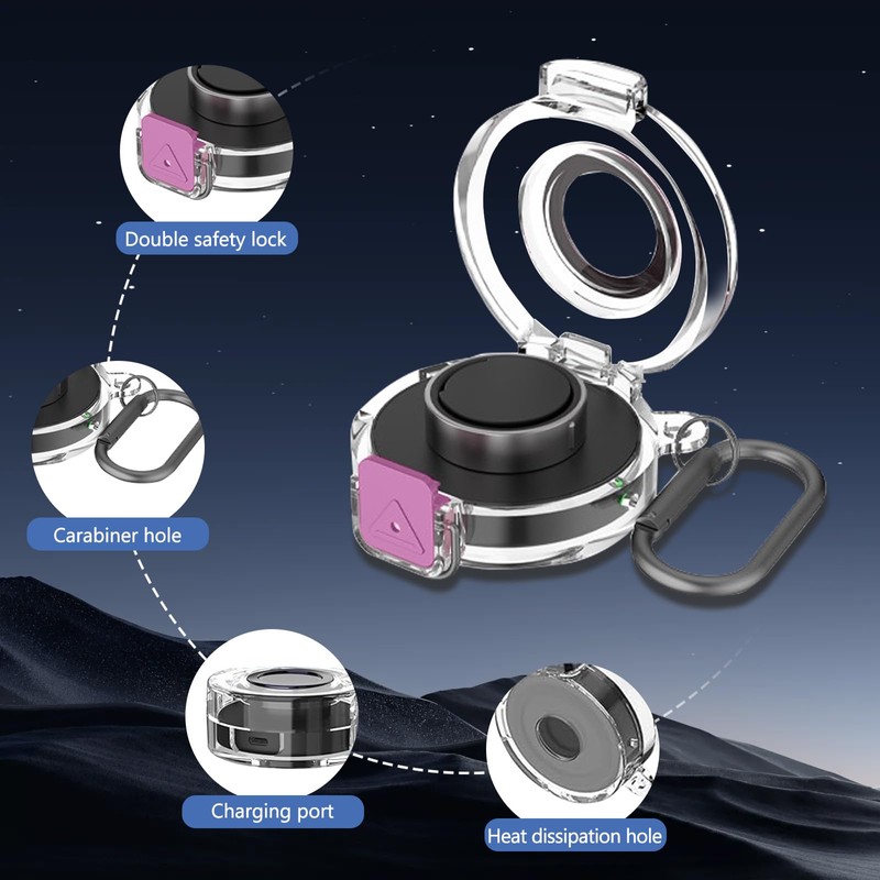 KONXISA Case Cover for Oura Ring Gen3 Charger, Smart Ring