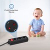 Aigostar 3-Way Power Strip with Switch Table Socket Child Lock