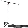 DJ Pro Audio Band Microphone Tripod Boom Stands w Carry