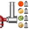 Stainless Steel Slicer Shredder Attachment for KitchenAid Stand Mixers, Cheese
