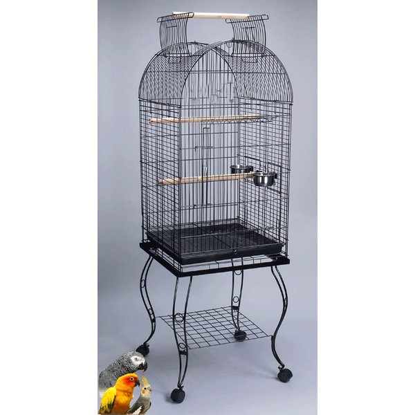 60-inch Open Dome Top Large Medium Parrot Bird Cage On