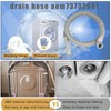 Upgraded AEM73732901 Washer Drain Hose compatible with LG Kenmore elite