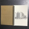 ZAYOIZY Spiral Bound Sketch Book Kraft Paper Sketch Pad Unlined