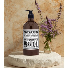 Newport Home Hand Soap, Wild Lavender and Rosemary Mint, 21.5 fl oz, Set of 4, Home and Body Co