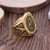 Gungneer All Seeing Eye Ring for Men 18k Gold Plated