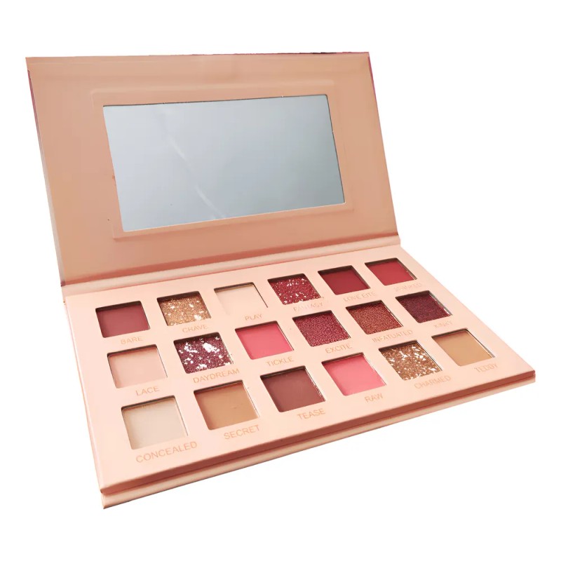 Paletá De Sombras Bare Maquillaje Para Ojos18 Tonos Neutros Nude