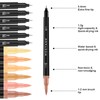 Mogyann Skin Tone Markers, 12 Pack Dual Brush Pens for