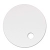 Round Fan, Double Sided, White, Set of 10 [Set of