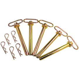 Zarxparts 5 x 251540 Hitch Pin 30281E1 with 3/4" Pin Diameter ＆ 6-1/4" Usable Length Compatible with John Deere Massey Ferguson Ford/New Holland Case International Harvester Kubota Replace HPL05