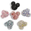【B197】Mixes of six different fancy beads including square beads, round