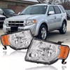 Pair Headlights Assembly DOT Approved For 2008-2012 Ford Escape Limited