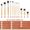 11 PCS Set de Brochas para Maquillaje Bambu