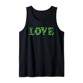 Love Leopard Print St. Patrick's Day Vintage Lucky Irish Tank Top