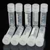CynKen 20pcs 2ml Graduated Plastic Cryovial Cryogenic Vial Tube Self