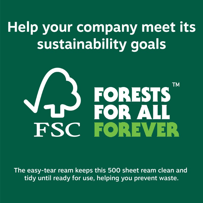 Staples Inkjet Paper, 8 1/2" x 11", Bright White, Half