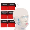 CPR Face Shield with Keyring (6 Pack), CPR Pocket Mask