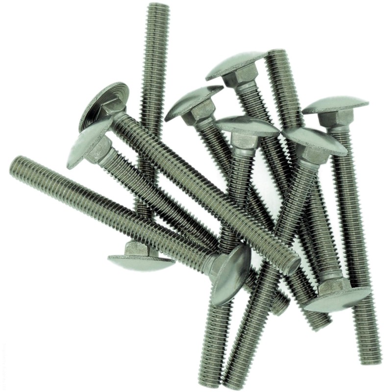 M5 (5mm x 25mm) Cup Square Carriage Bolt (Fully Threaded)