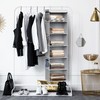 Simple Houseware 6 Shelf Hanging Closet Organizer, Gray