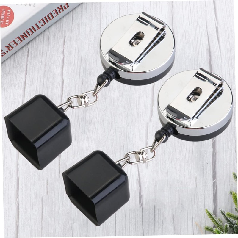 SUPVOX 6pcs Retractable Chalk Holder for Snooker and Billiards Black