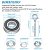 JOYYANGFANG Go Kart Front/Rear Wheel Bearing Kit for 196-212cc Mini